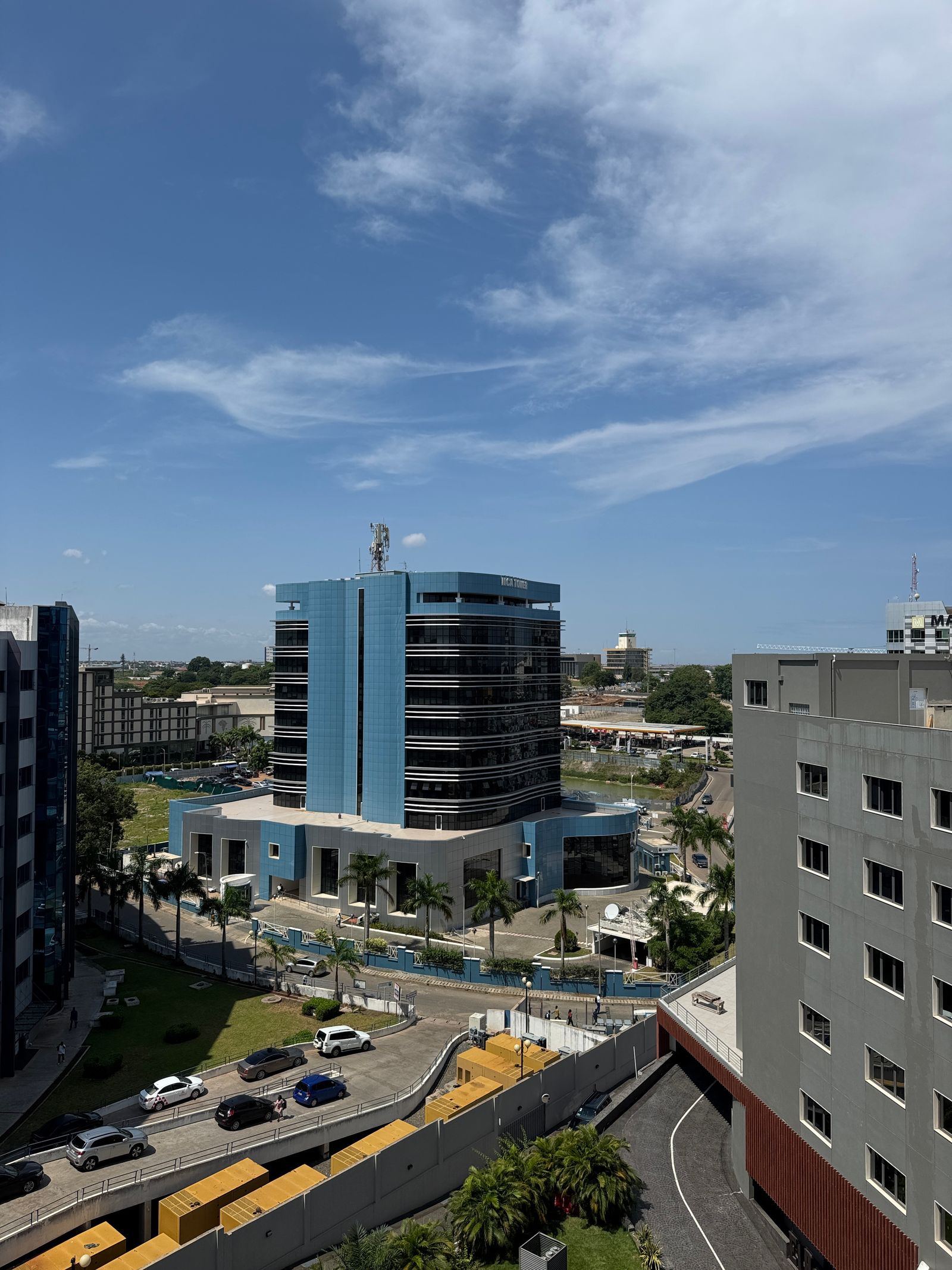 Accra city skyline with modern towers