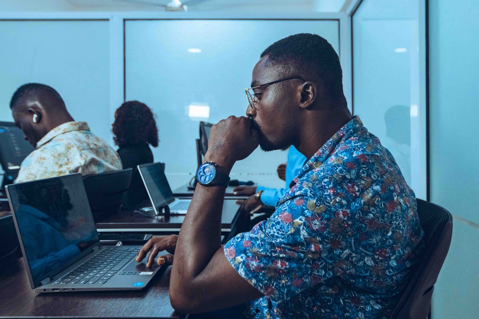 Technology professionals participating in an IT workshop in Accra